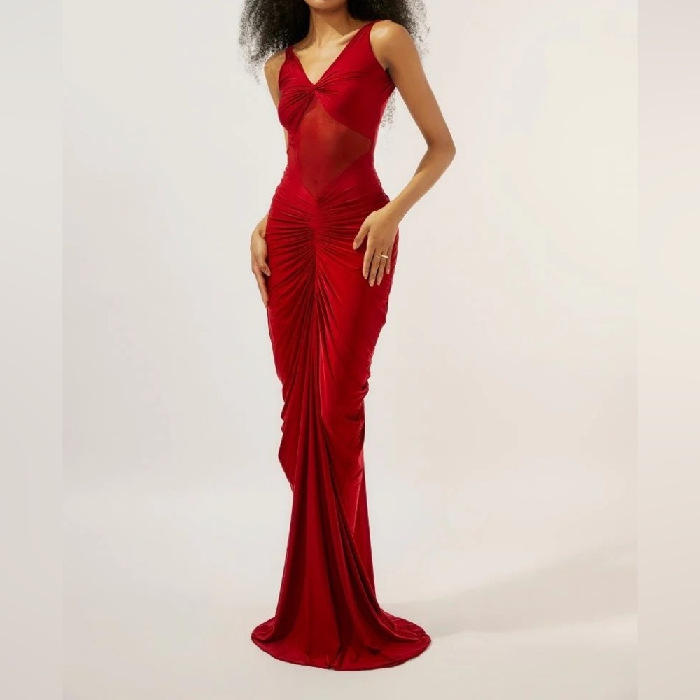 Deme by Gabriella Savannah Red Gown NWT